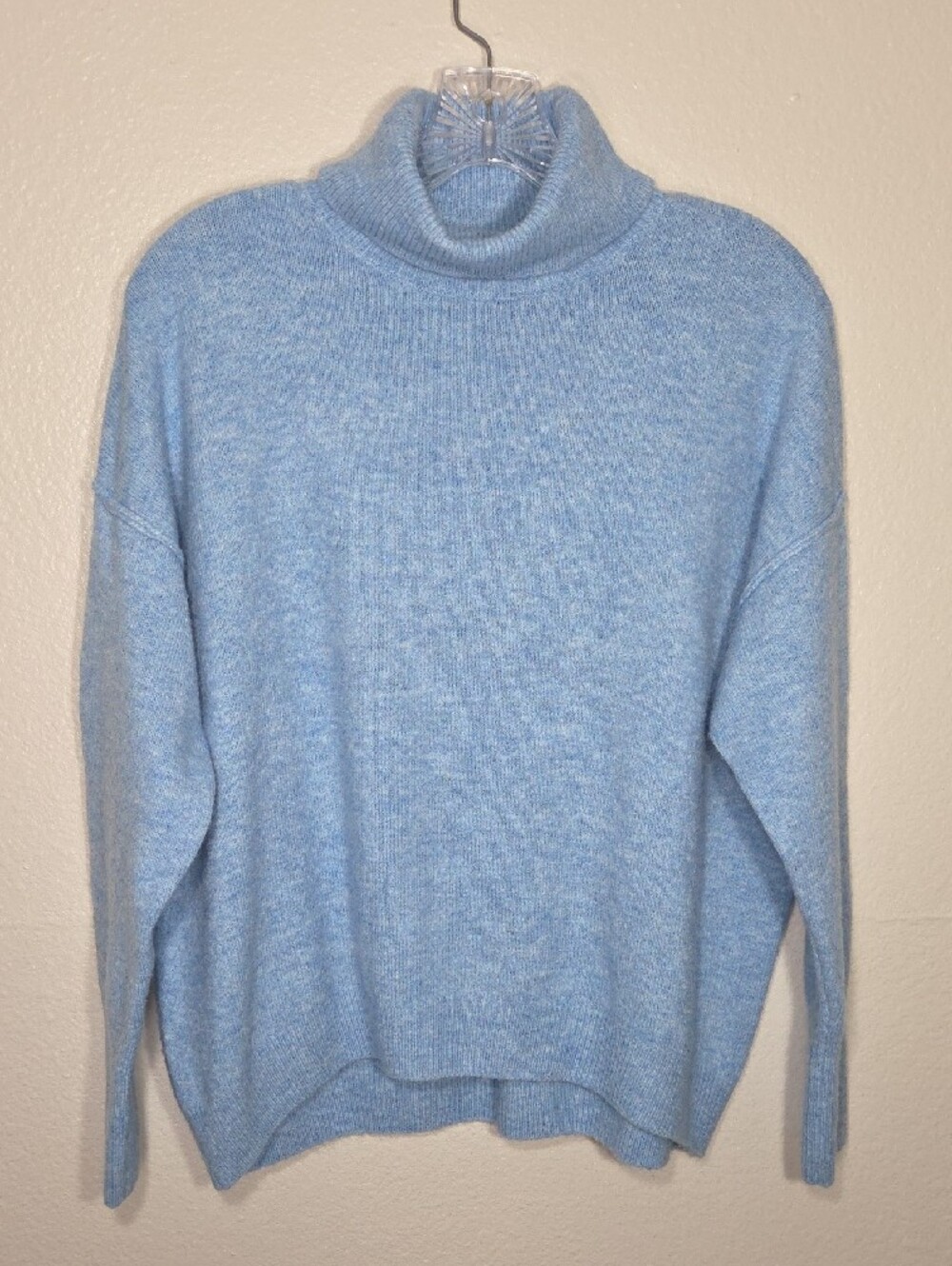 Vince Camuto Heather Sky Blue Turtleneck Sweater